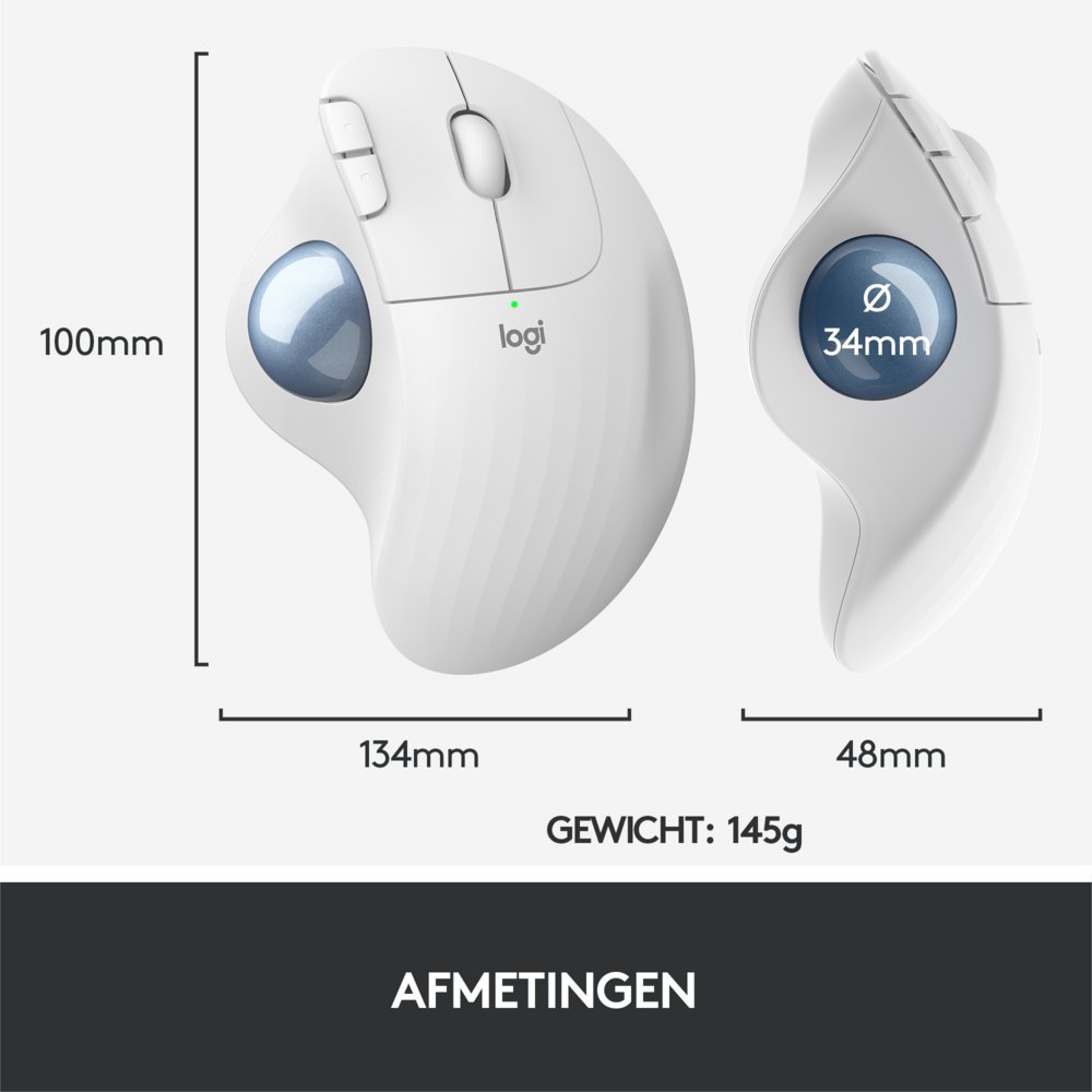 Logitech M575 ERGO Draadloze Trackball Muis nterra.nl